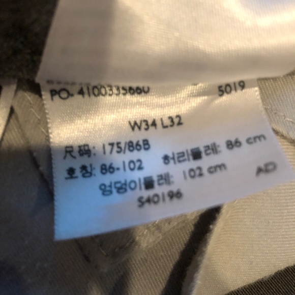 Dockers Gray Khakis 34x32 straight slim fit - Picture 2 of 2